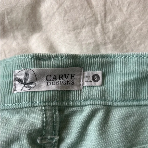 Carve Designs turquoise green/blue Jean Shorts - Picture 5 of 5